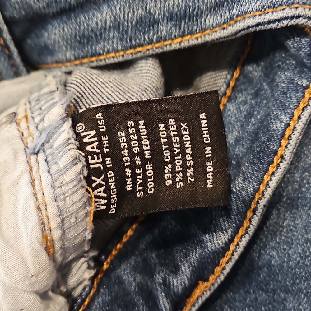 Wax Jean Blue Distressed Boyfriend Jeans - Picture 11 of 11